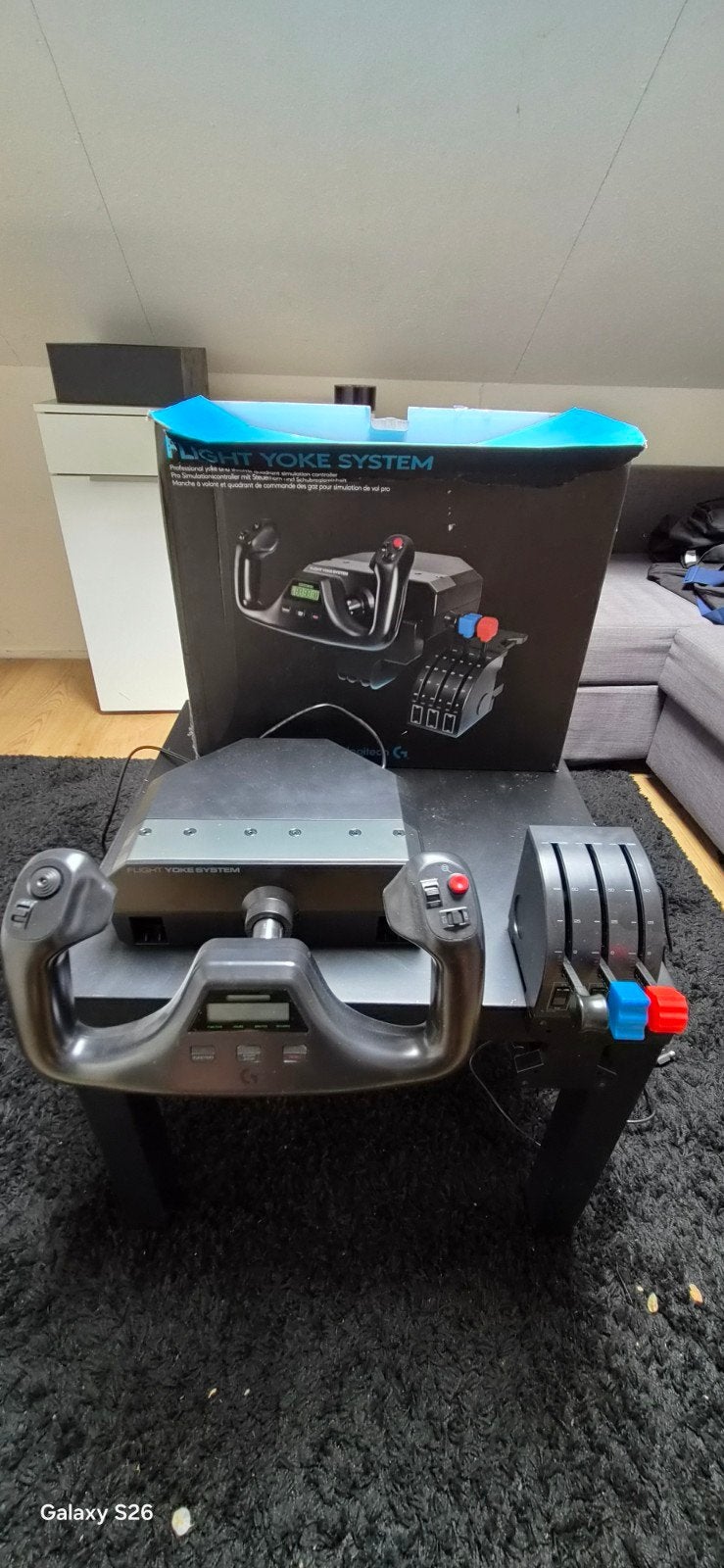 Logitech Flight Yoke System - Vliegsimulator Controller, Spelcomputers en Games, Ophalen of Verzenden, Gebruikt, Simulatie