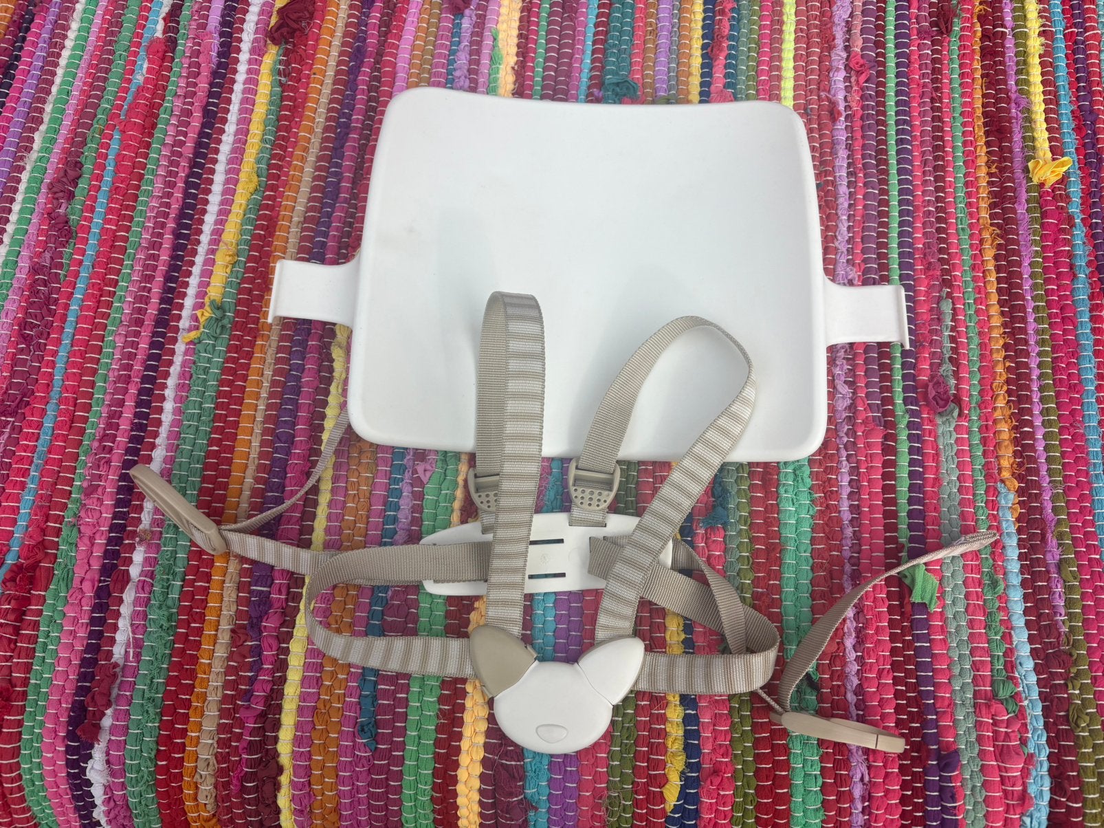 Stokke Tripp Trapp Baby Set / tuigje wit beige, Kinderen en Baby's, Ophalen of Verzenden, Zo goed als nieuw