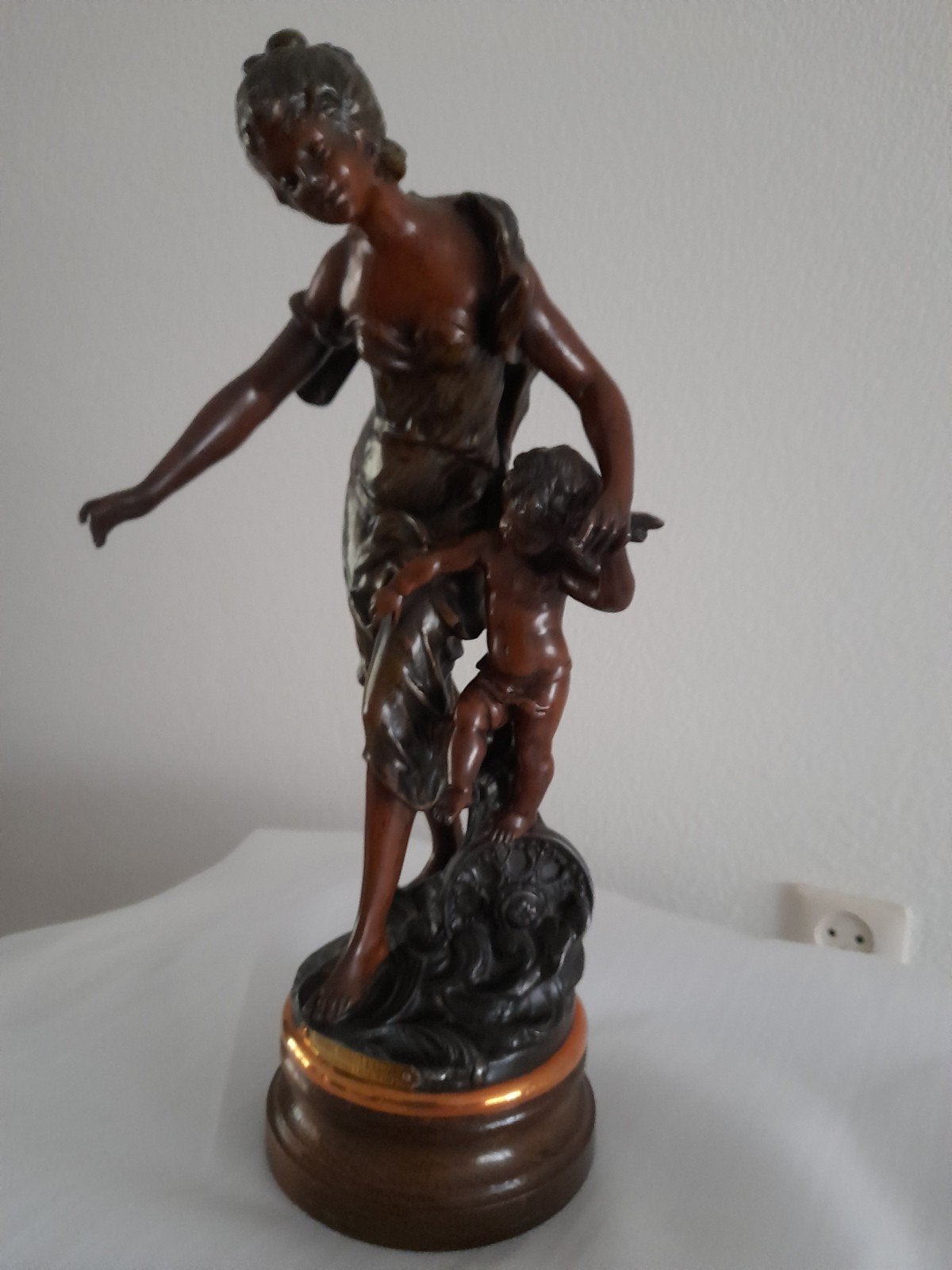 Samac beeld Par. Aug Moreau (a fortune Guidant l'amoer), Antiek en Kunst, Ophalen