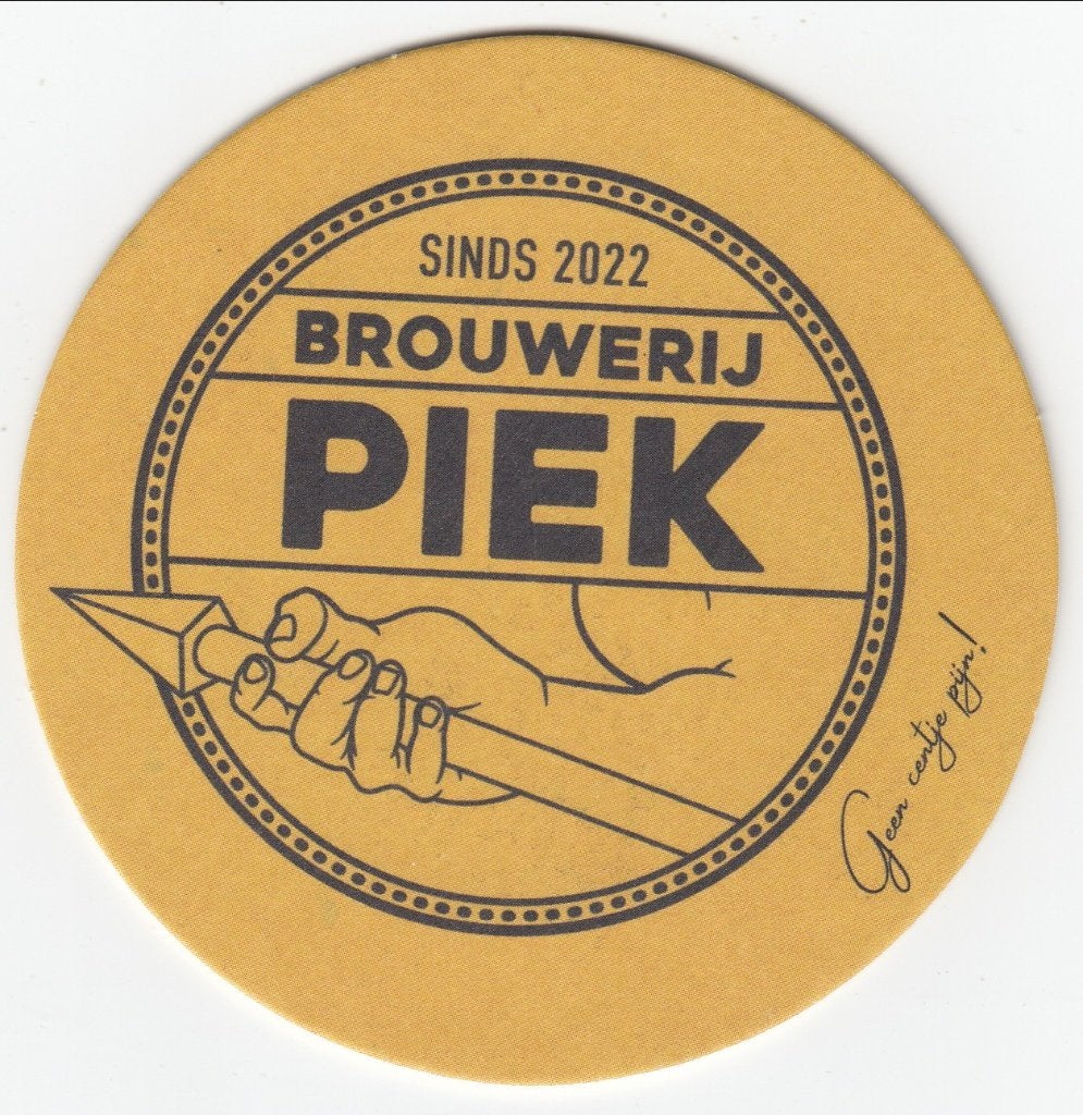 1 BROUWERIJ PIEK BIERVILTJE, Ophalen of Verzenden, Gebruikt, Viltje(s), Overige merken