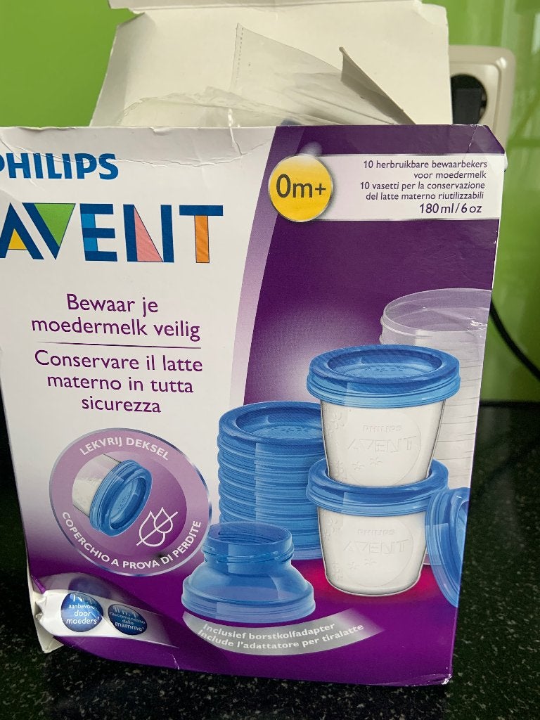 Kolf spullen zgan Phillips Advent bewaarbakjes, Ophalen of Verzenden, Zo goed als nieuw, Borstkolf, Philips Avent
