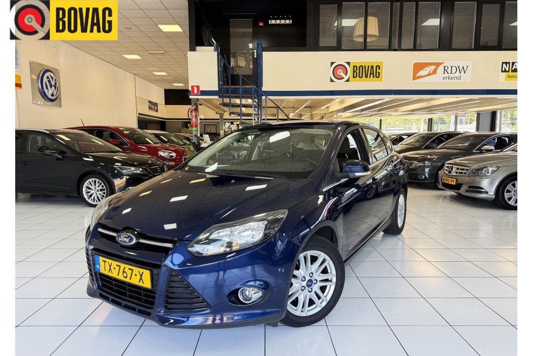 Ford Focus 1.0 EcoB. Titanium Bovag Garantie (bj 2013), Focus, Euro 5, Gebruikt, Handgeschakeld