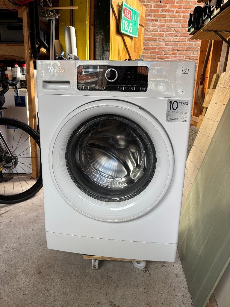 Whirlpool FSCR70410 Wasmachine 7kg, Gebruikt, Voorlader, 85 tot 90 cm, Ophalen