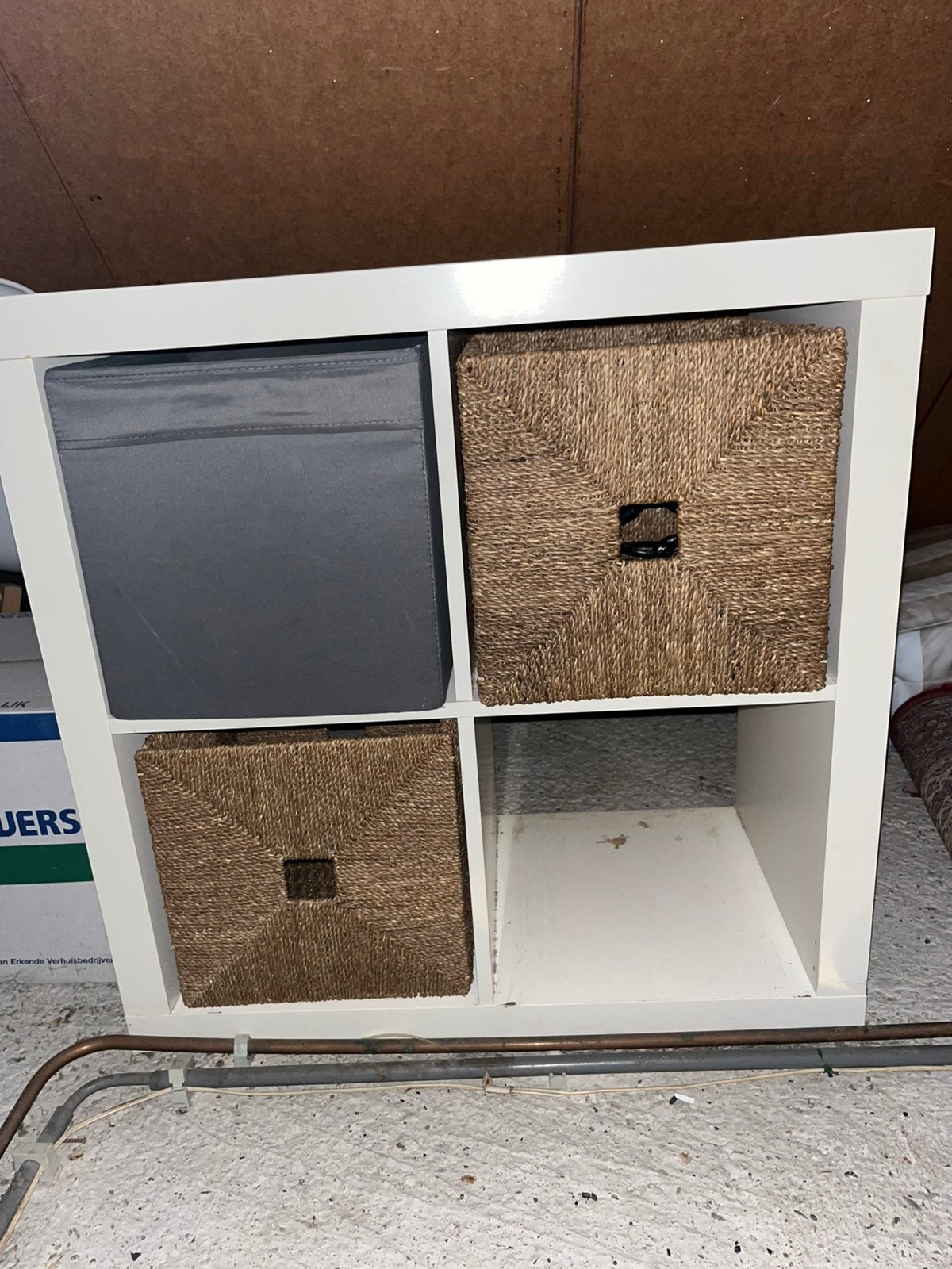 IKEA KALLAX kast wit, Ophalen, Gebruikt