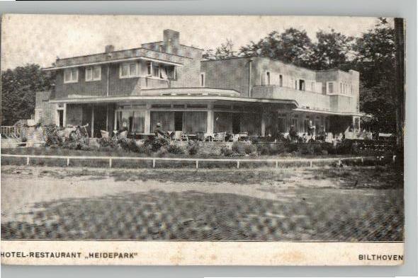 Bilthoven Hotel-Restaurant HEIDEPARK met terras, Ophalen of Verzenden, Voor 1920, Ongelopen, Utrecht