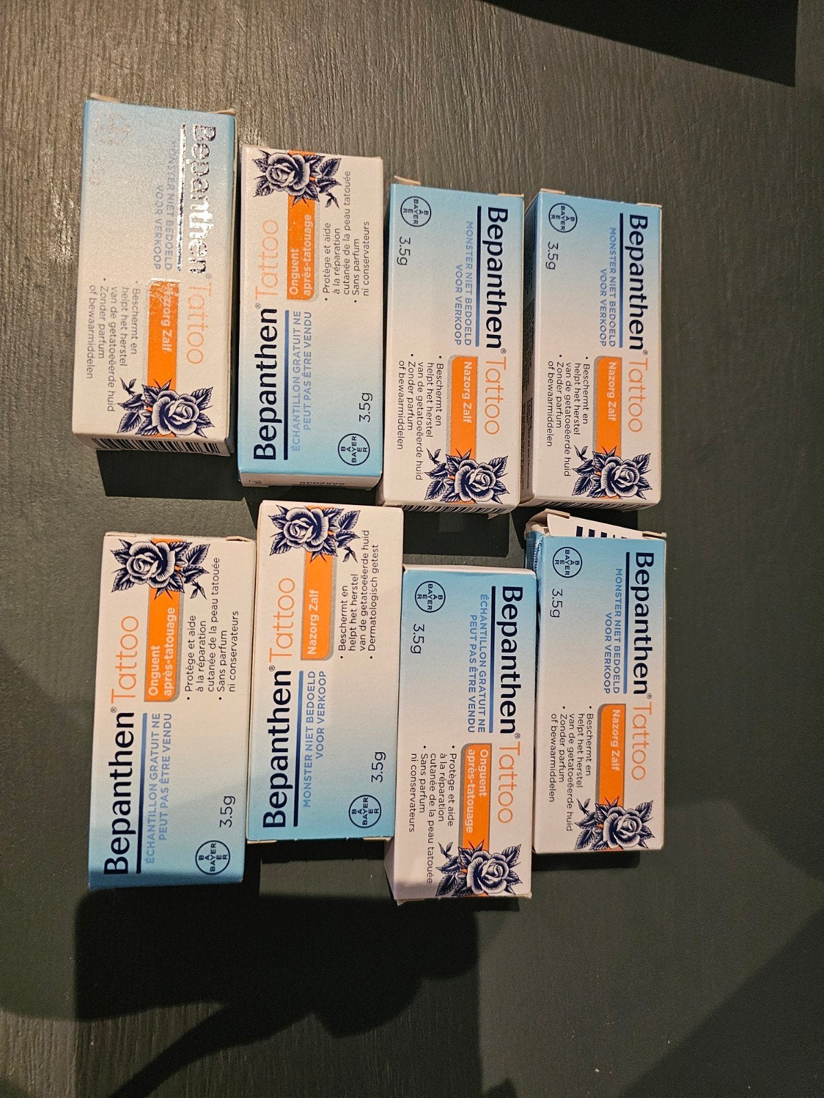 8x Bepanthen Tattoo Nazorg Zalf 3.5g - Nieuw, Ophalen of Verzenden, Nieuw, Bodylotion, Crème of Olie