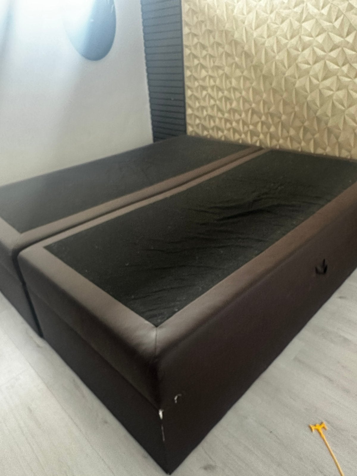 Boxpring gratis, Ophalen, Zo goed als nieuw, Tweepersoons, 180 cm