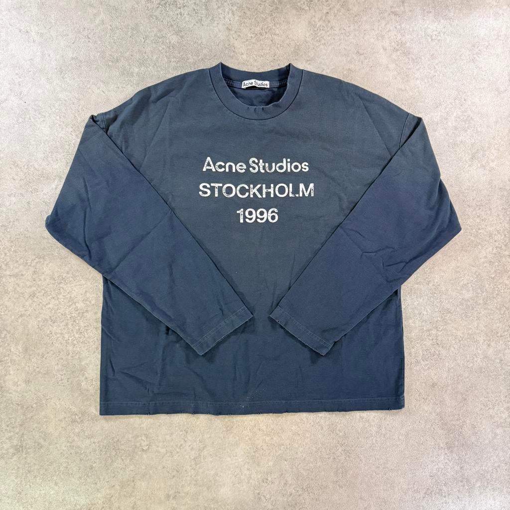 Acne Studios Longsleeve blauw/wit, Ophalen of Verzenden, Zo goed als nieuw, Maat 46 (S) of kleiner, Blauw