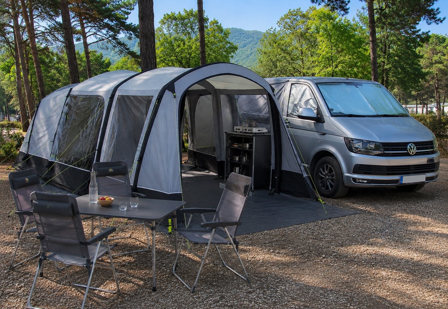 Kampa Touring AIR Opblaasbare Bustent - Polykatoen, Ophalen of Verzenden, Nieuw, Tot en met 4