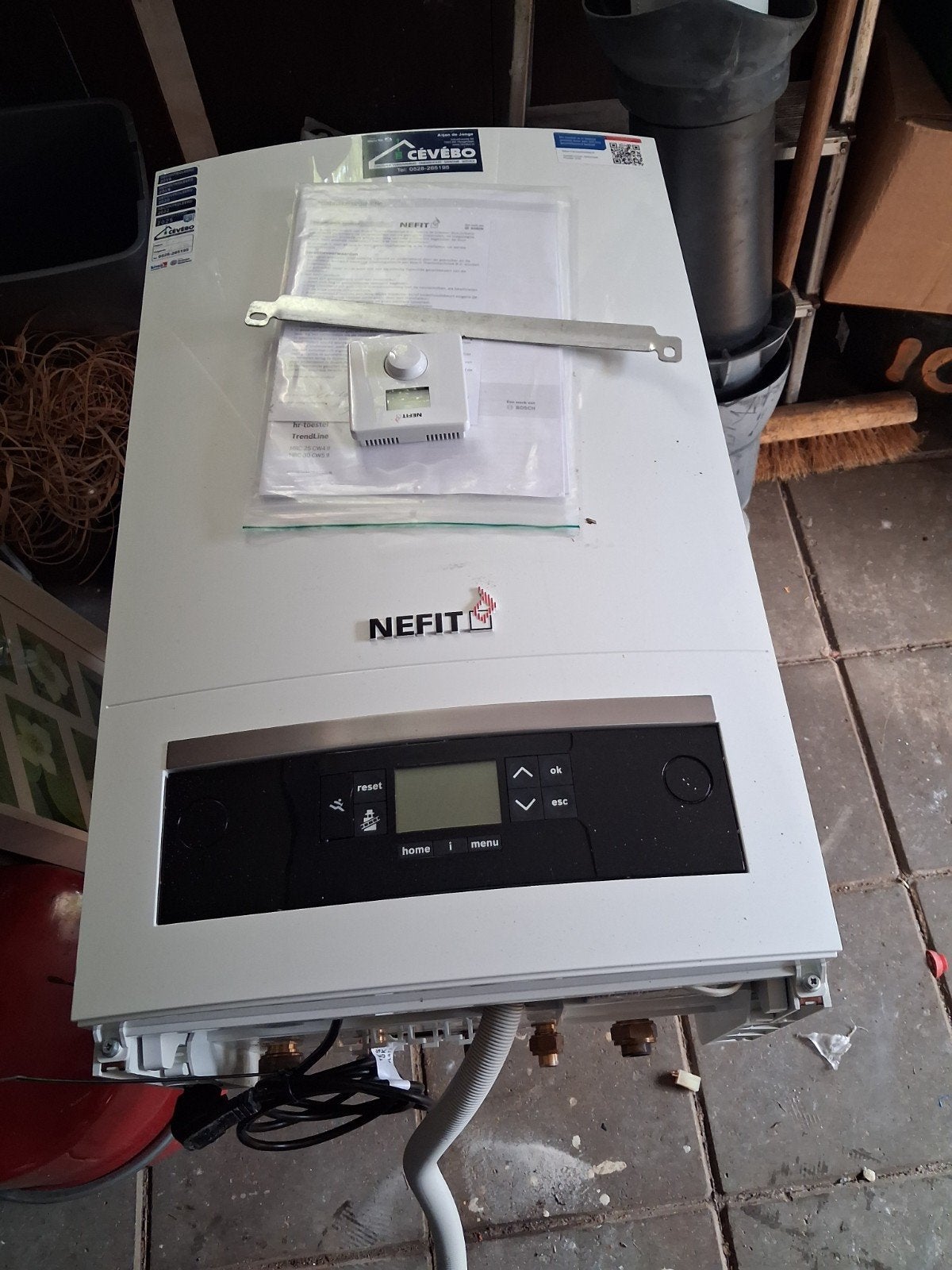 Nefit TrendLine HRC25 CW4 II CV-ketel met thermostaat, Gebruikt, Hoog rendement (Hr), Cv-ketel of Combi-ketel, Ophalen of Verzenden