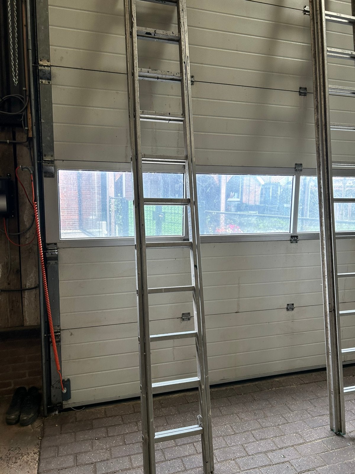 Ladder ladders 2 stuks 11 sports en 14 sports, Doe-het-zelf en Verbouw, Ophalen, Gebruikt, 4 meter of meer