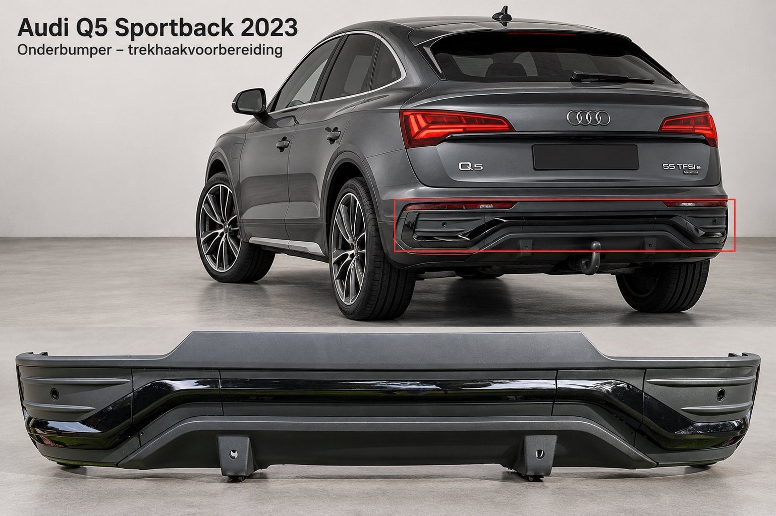 Audi Q5 Sportback 2023 S line Onderbumper - trekhaakvoorber., Auto-onderdelen, Ophalen of Verzenden, Gebruikt, Audi