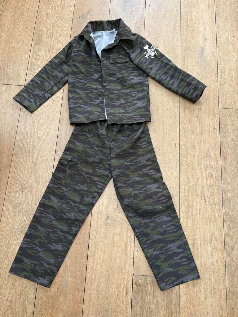 Verkleedkleding legerpak maat 128, Ophalen of Verzenden, Gebruikt, 122 t/m 128, Jongen of Meisje