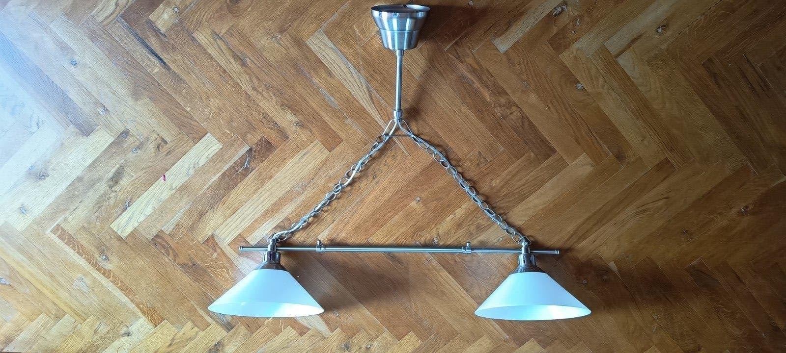 Mooie lamp voor keuken of huiskamer, Ophalen, Zo goed als nieuw, Glas, E27 (groot)
