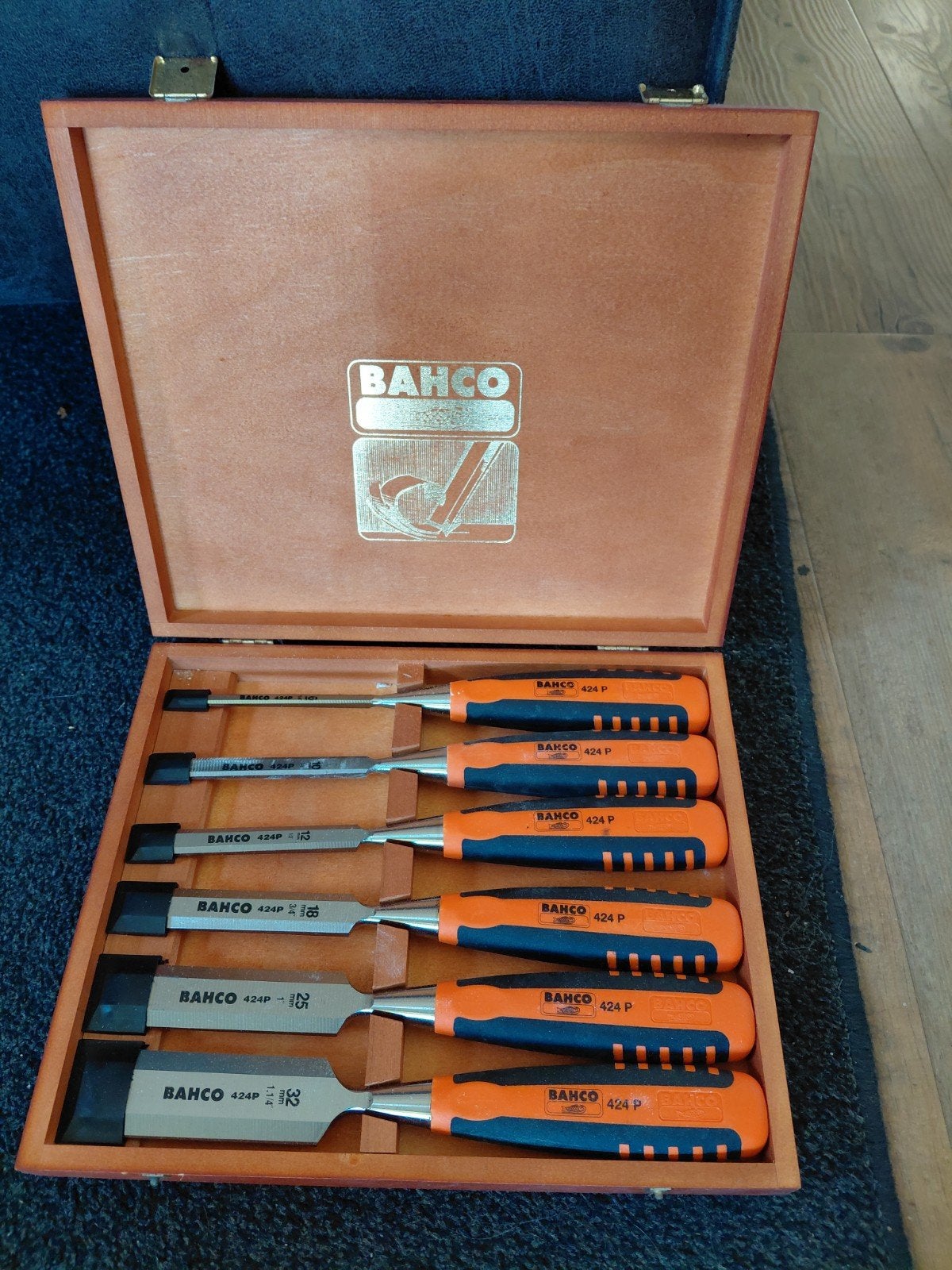Bahco 424P Beitelset in Houten Kist -, Ophalen of Verzenden, Nieuw, Beitel, Overige merken