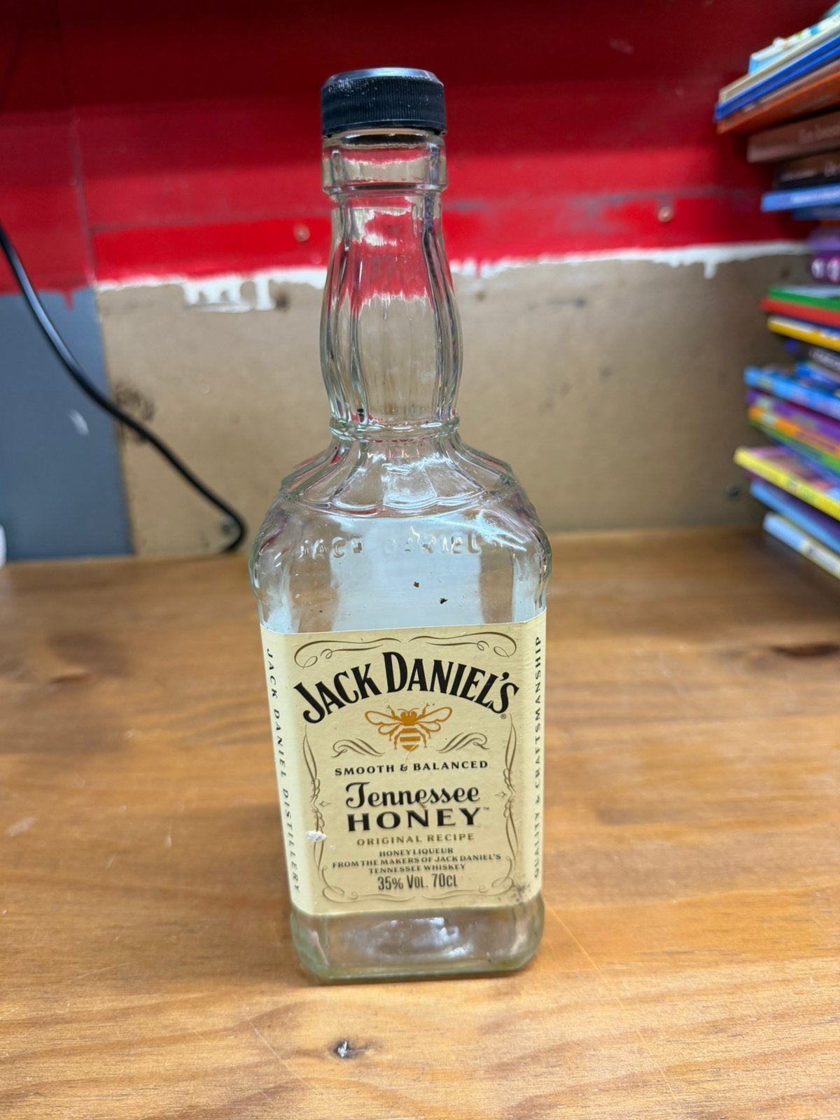Lege Jack Daniel's Tennessee Honey fles 70cl, Verzamelen, Ophalen of Verzenden, Gebruikt, Verpakking