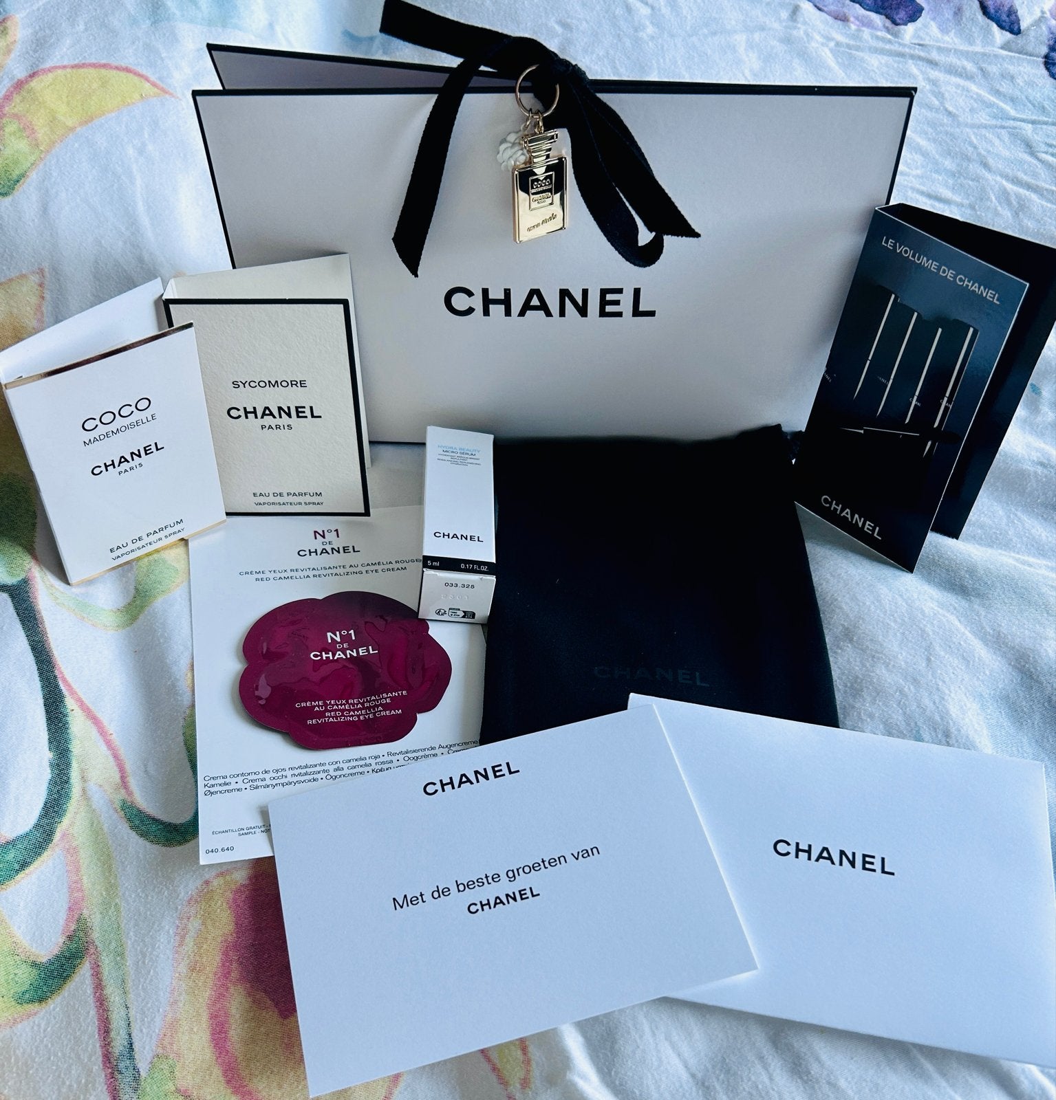 Chanel Samples & Sleutelhanger - Coco Mademoiselle, Sycomore, Ophalen of Verzenden, Nieuw
