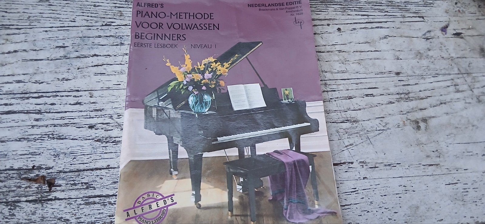 Alfred's Basic pianomethode voor volwassen beginners dl 1, Ophalen of Verzenden, Gebruikt, Les of Cursus, Piano