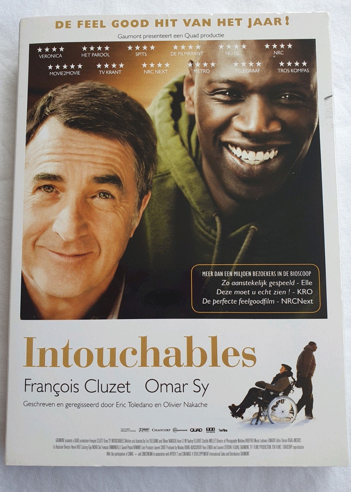 Intouchables DVD - Feelgoodfilm met Omar Sy, Gebruikt, Nederlands, Overige genres, Ophalen of Verzenden