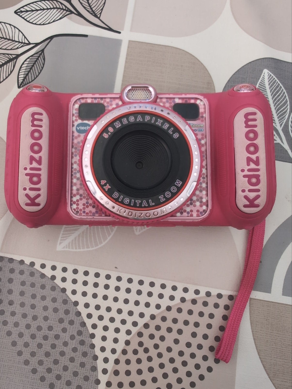 VTech Kidizoom Duo DX Digitale Camera - Roze 5.0 Megapixels, Ingebouwde flitser, Gebruikt, Ophalen of Verzenden, Kindercamera