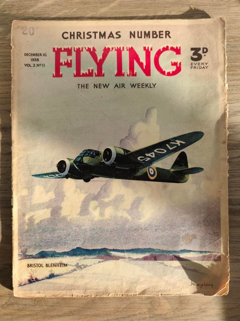 Flying Magazine - December 1938 - Kerstnummer, Boeken, Tijdschriften en Kranten, Gelezen, Overige typen, Ophalen of Verzenden
