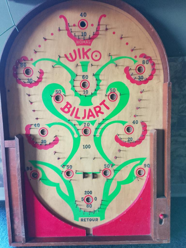 Vintage knikker spel( biljart,)wiko, Ophalen of Verzenden, Overige typen