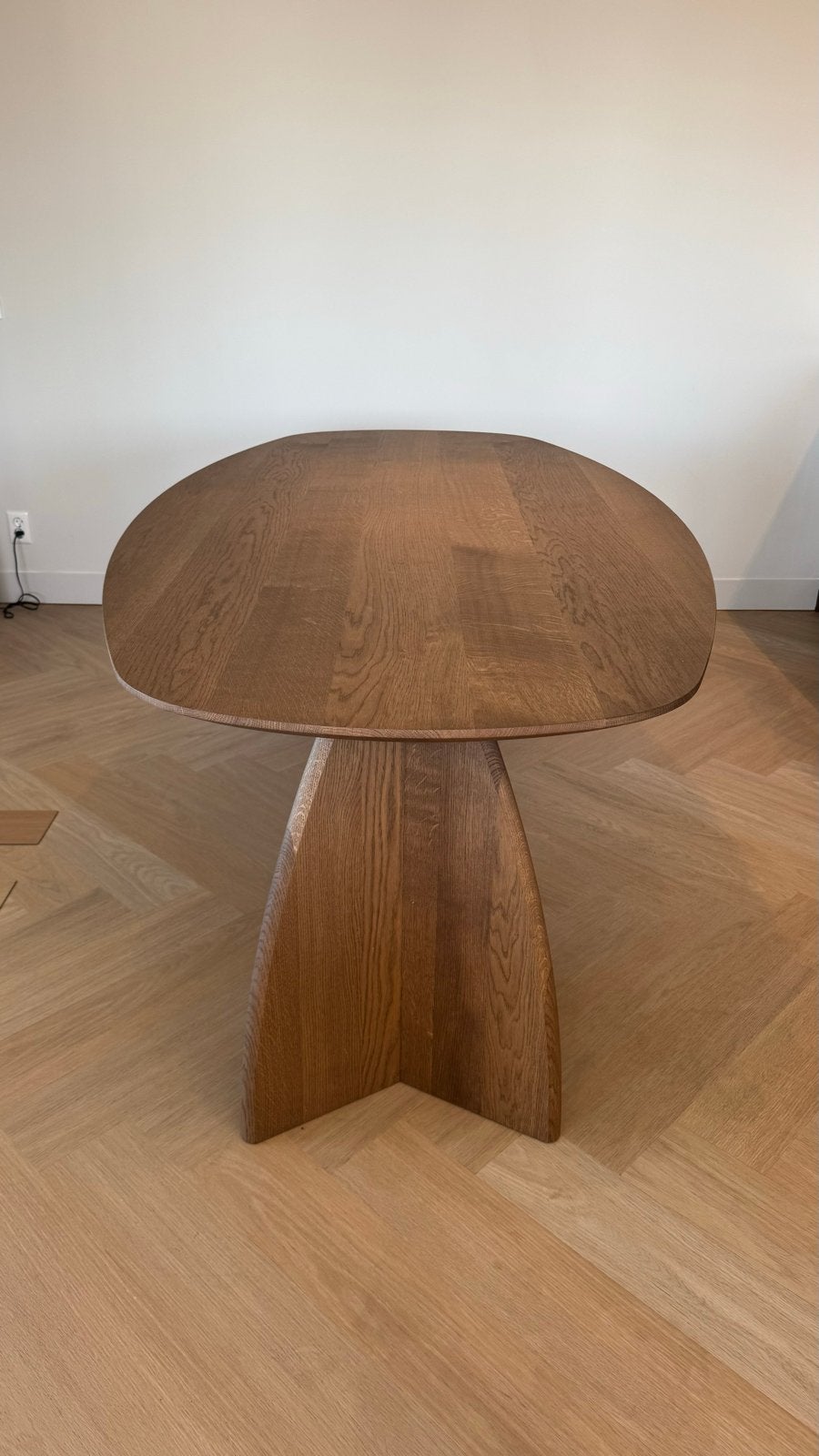 Table du Sud Deense Ovale Eettafel Eiken Hazelnoot 220x110cm, Ophalen, 100 tot 150 cm, Eikenhout, 200 cm of meer