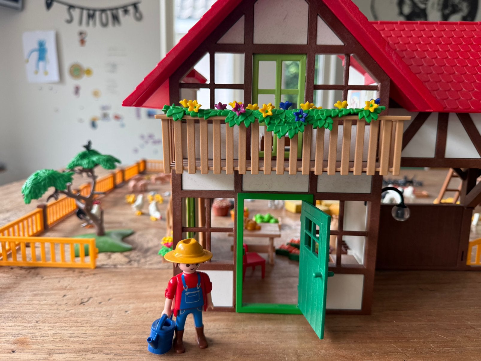 Playmobil boerderij met koeienschuur, Ophalen, Zo goed als nieuw