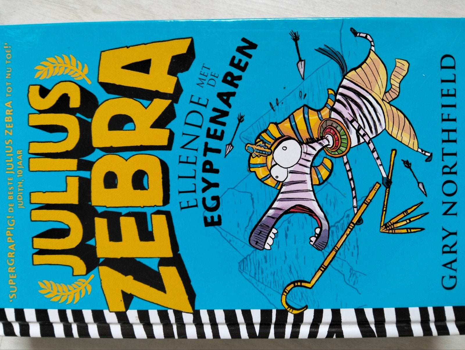 Julius Zebra ellende met de Egyptenaren, Boeken, Ophalen of Verzenden, Zo goed als nieuw, Gary Northfield, Verhalen