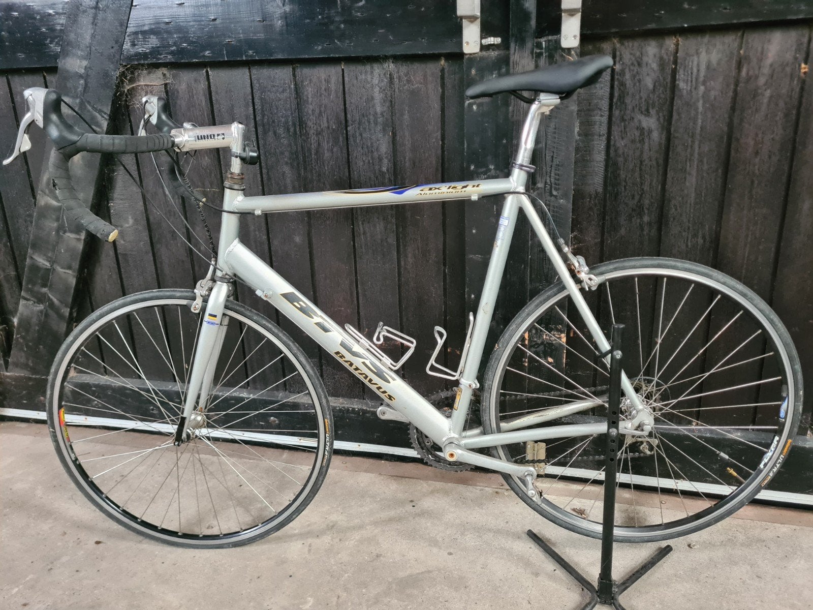 Vintage Batavus AX'Light Aluminium HPD Racefiets - Zilver, Fietsen en Brommers, 28 inch, Gebruikt, Velgrem, Batavus
