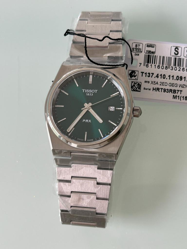 Nieuw Tissot horloge,T137.410.11.091.00 met doos en papieren, Overige merken, Staal, Staal, Polshorloge