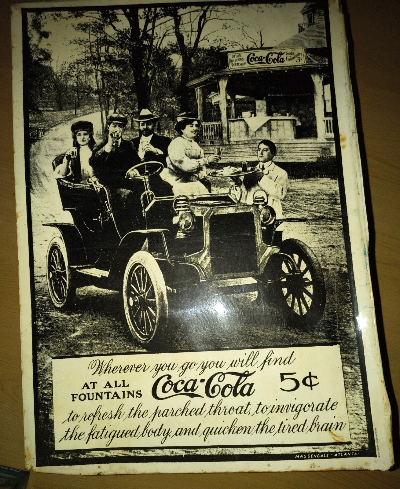Replica Coca-Cola poster - beschadigd, voor de liefhebber, Ophalen