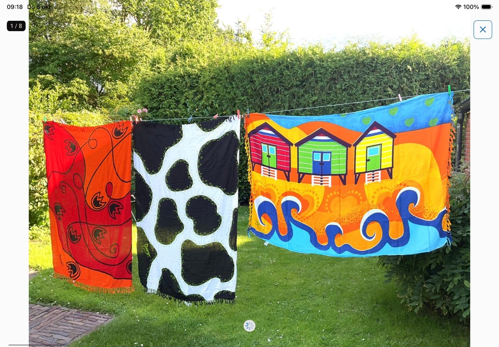 Danga, dutch canga, pareo met hollandse motieven, Verzenden, Nieuw, Overige typen