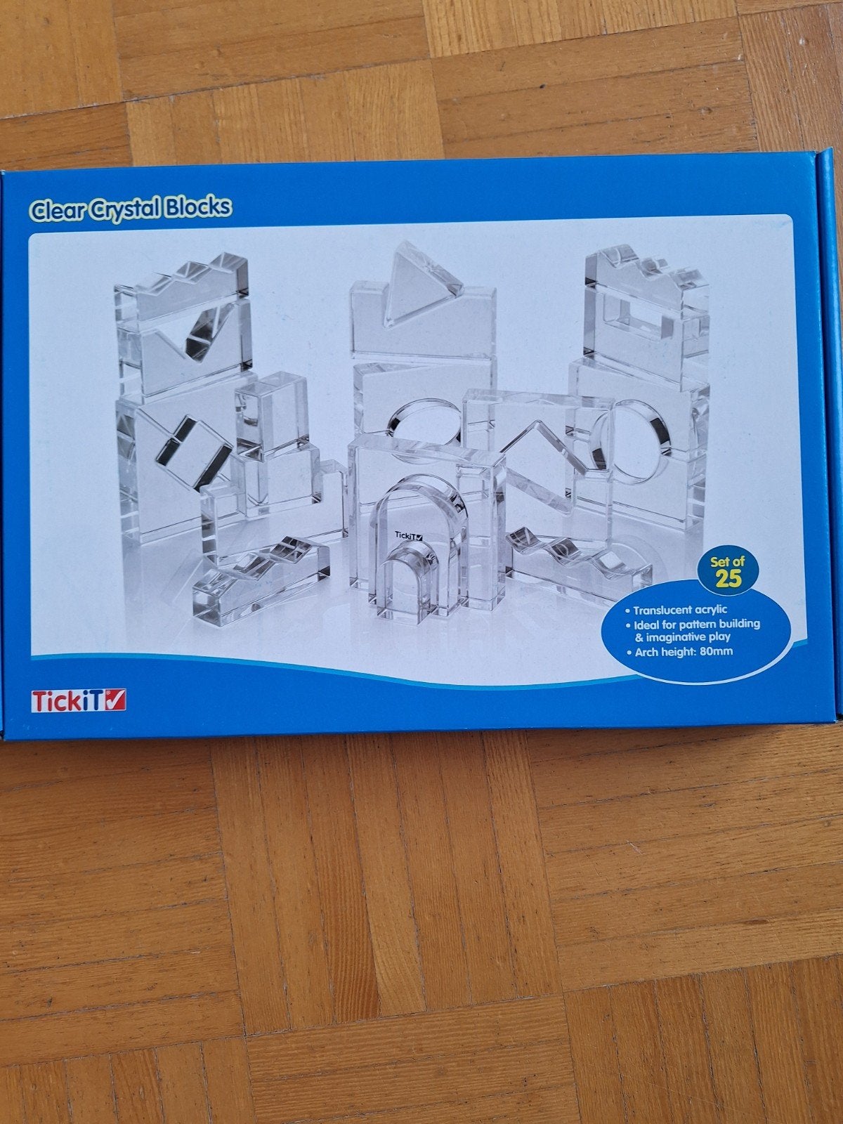 TickiT Clear Crystal Blocks - Nieuw in doos, Ophalen of Verzenden, Nieuw, Overige merken