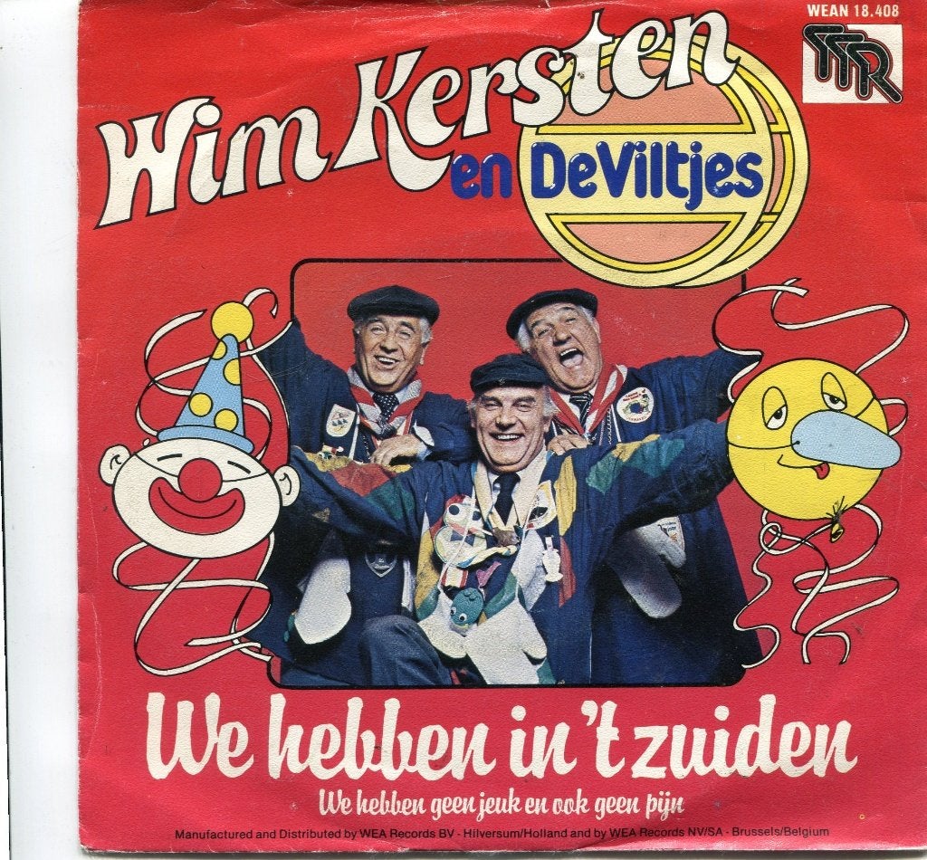 WIM KERSTEN & DE VILTJES  -  We hebben in 't Zuiden, Cd's en Dvd's, Vinyl Singles, Gebruikt, 7 inch, Nederlandstalig, Fotohoes