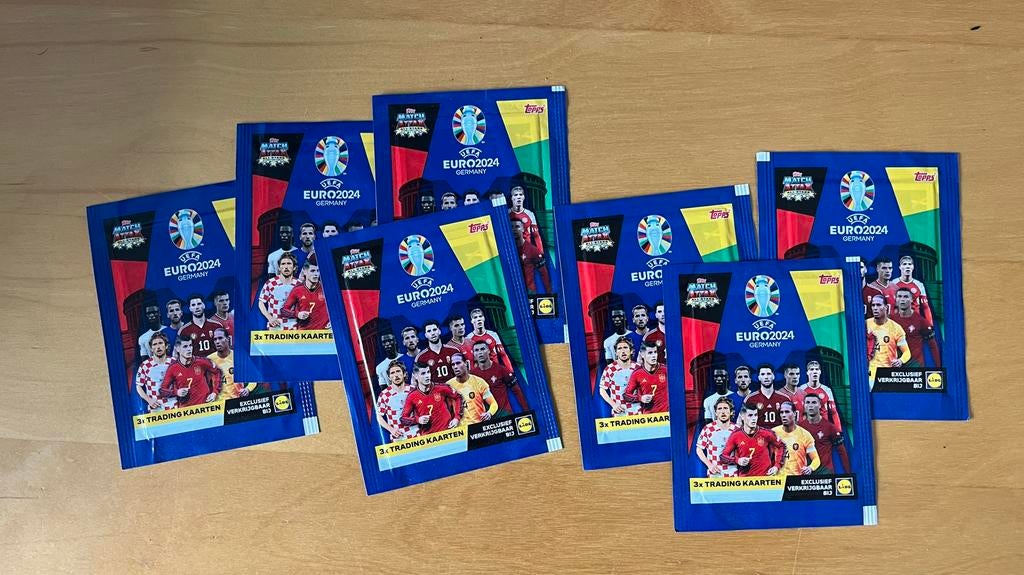 Lidl UEFA Euro 2024 Germany kaarten 7x, Ophalen of Verzenden, Nieuw, Overige sporten, Spelerskaart