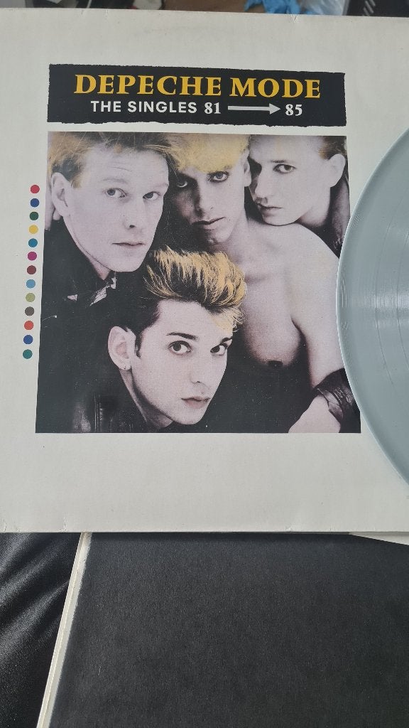 Depeche Mode - The Singles 8185 - Grijs Vinyl LP, LP, Gebruikt, New wave, Ophalen of Verzenden