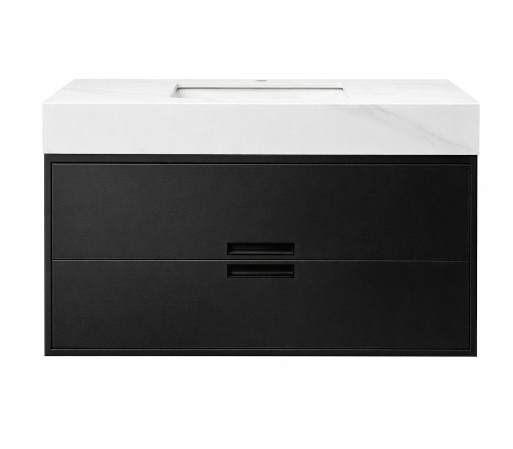 OPRUIMING! Luxe Badmeubel, Wastafel Leisteen, 100cm, Altira, Ophalen of Verzenden, Nieuw, Zwart