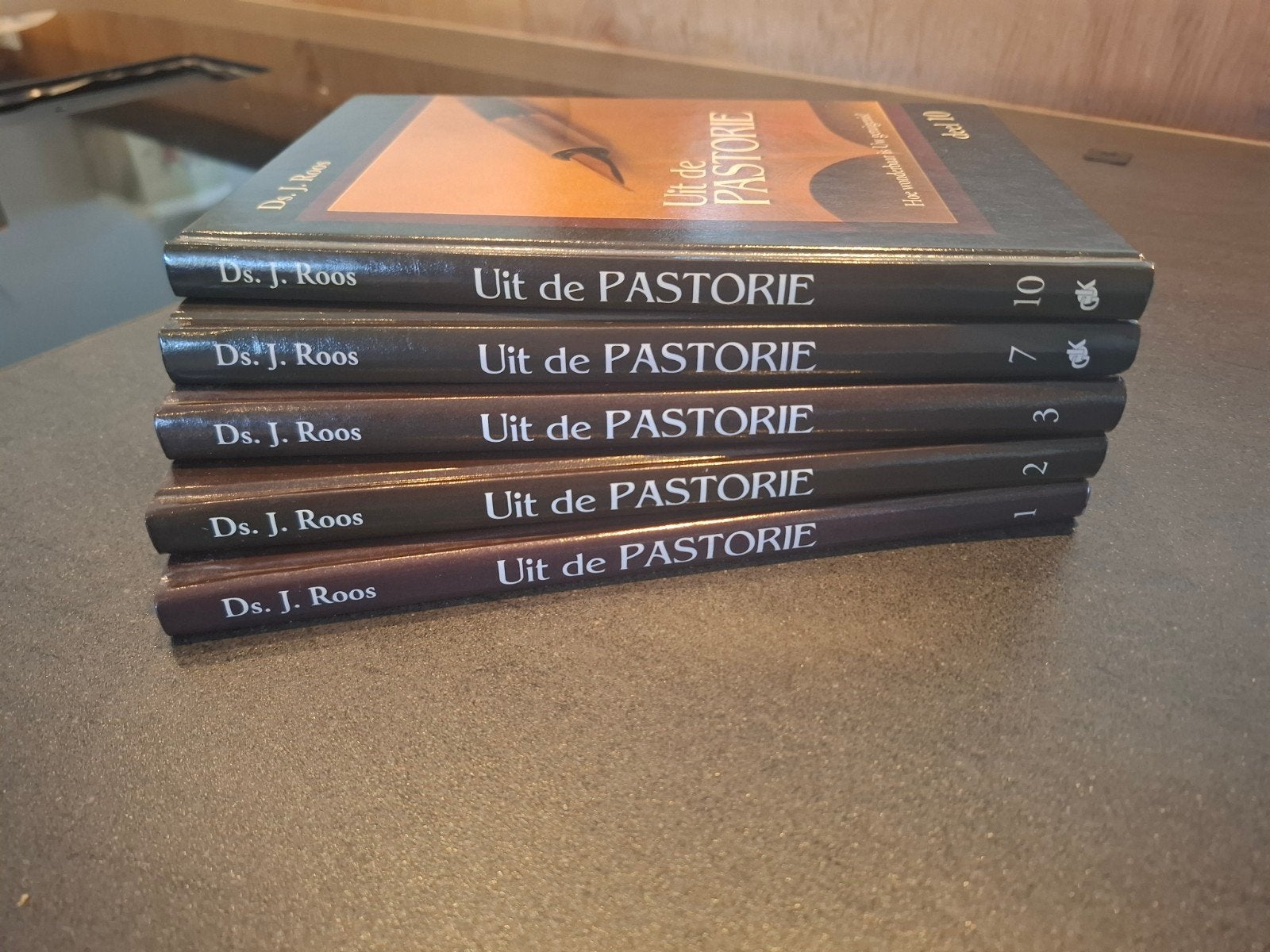 Uit de pastorie, Ds. J. Roos - deel 1,2,3,7,10, Ophalen of Verzenden, Zo goed als nieuw, Ds. J. Roos, Christendom | Protestants
