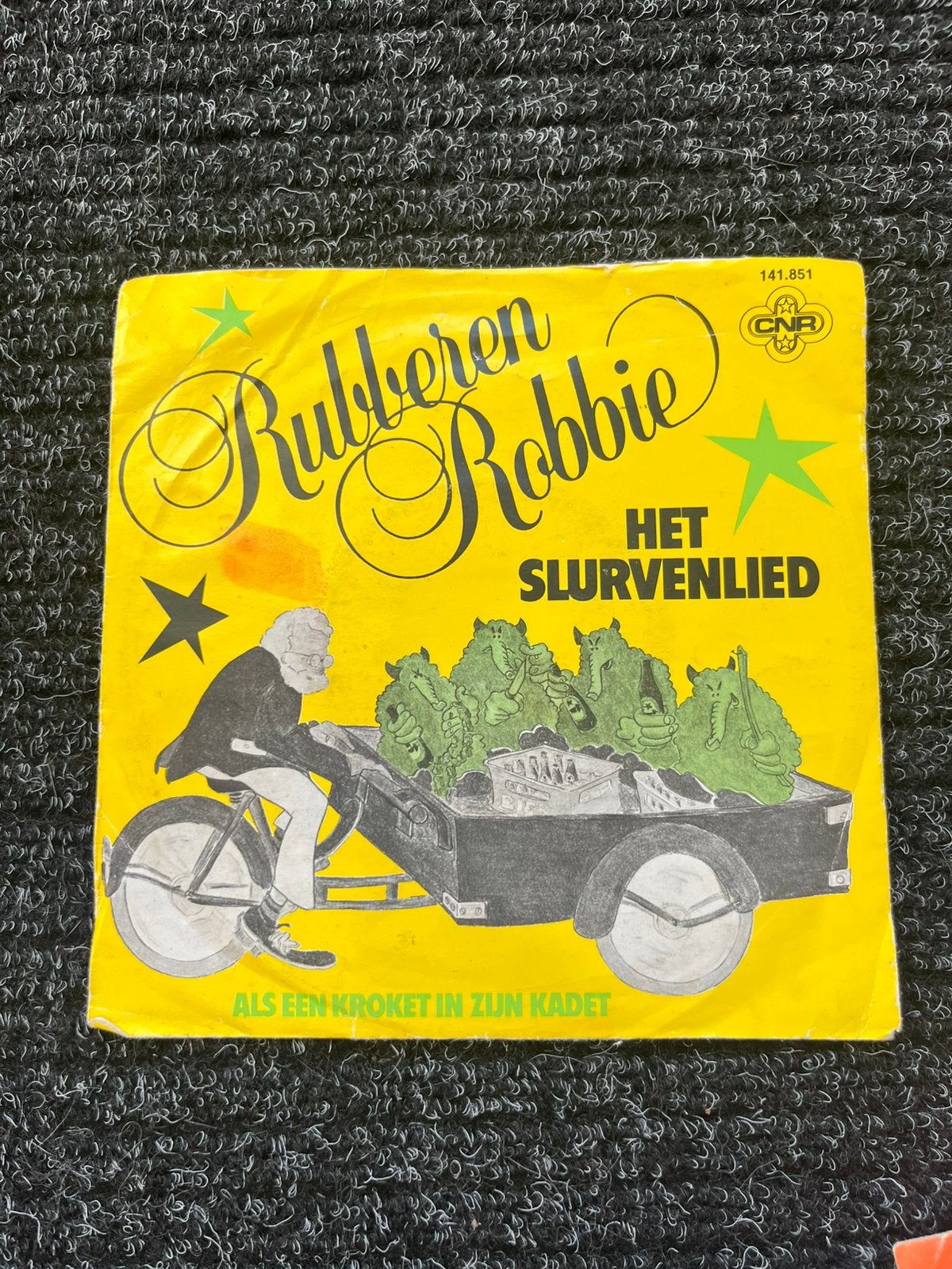 Rubberen Robbie - het slurvenlied, Ophalen of Verzenden, Zo goed als nieuw, Overige formaten, Levenslied of Smartlap