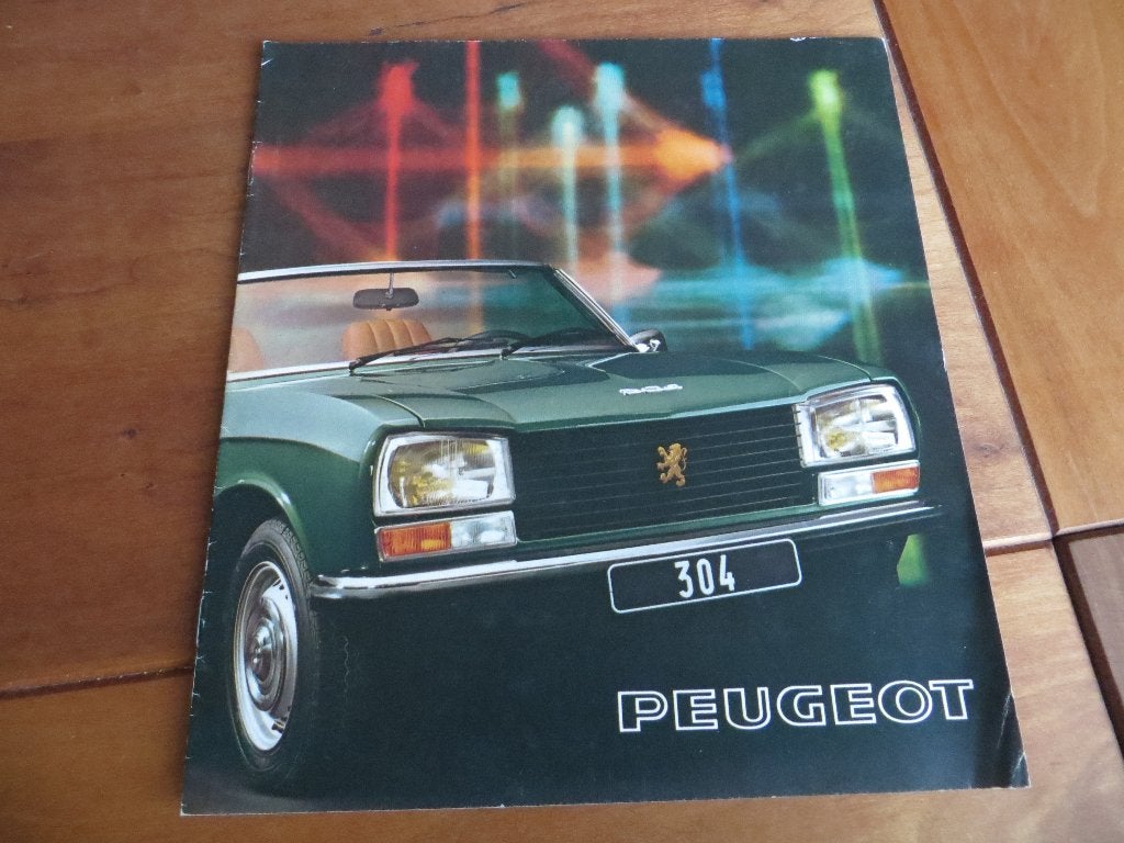 Folder Peugeot 304 S Coupe, Peugeot 403 S Cabriolet 1974, Ophalen of Verzenden, Zo goed als nieuw, Peugeot, Peugeot