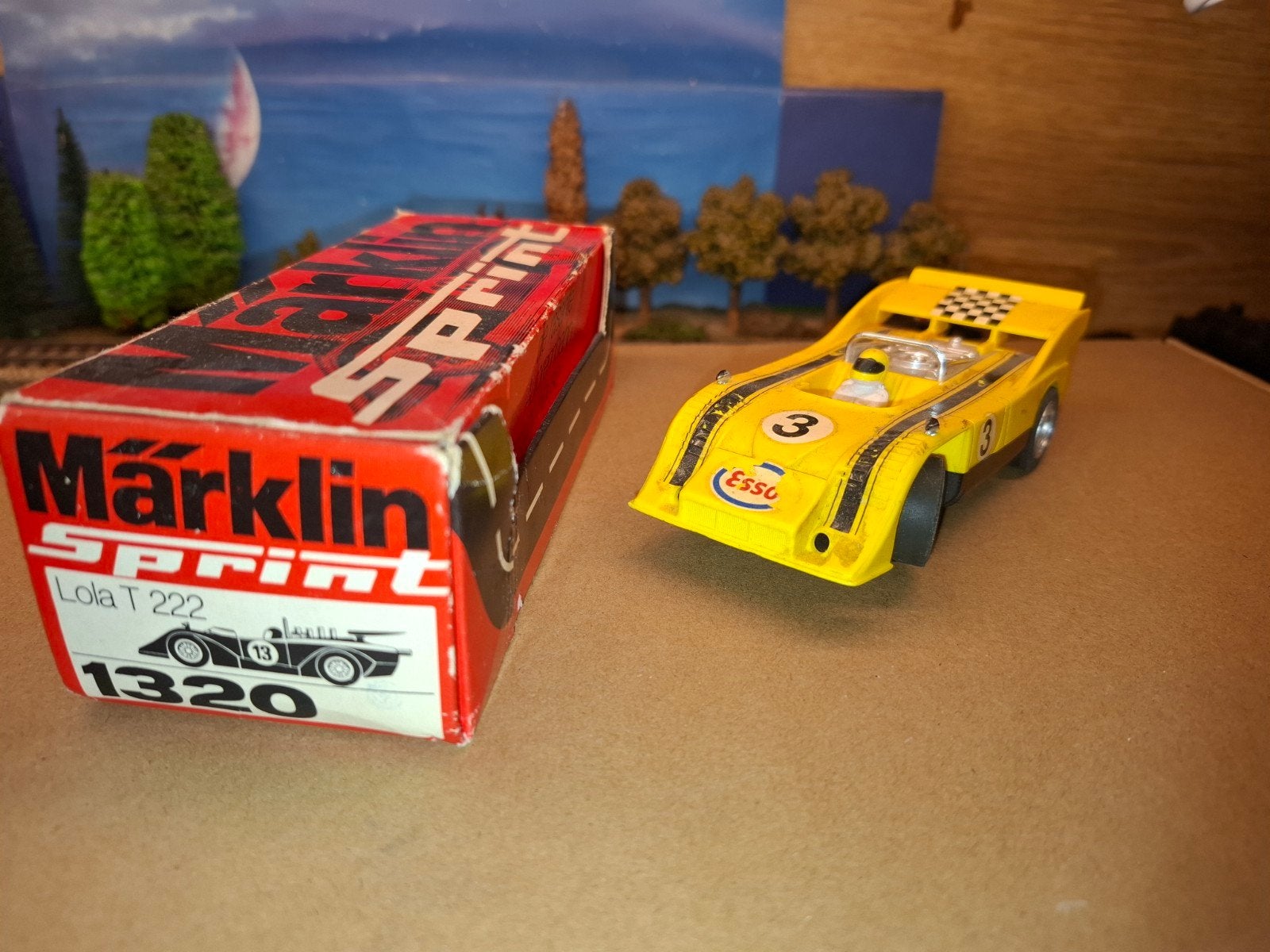 marklin sprint gele raceauto, Kinderen en Baby's, Overige merken, Ophalen of Verzenden, Elektrisch, Racebaan