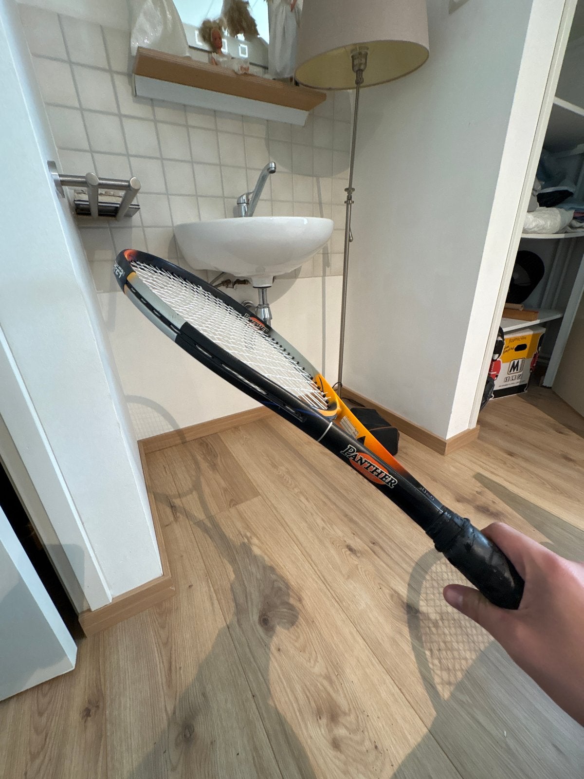 Tyger Panther Racket - Tennisracket, Sport en Fitness, Ophalen, Gebruikt, Racket, Overige merken