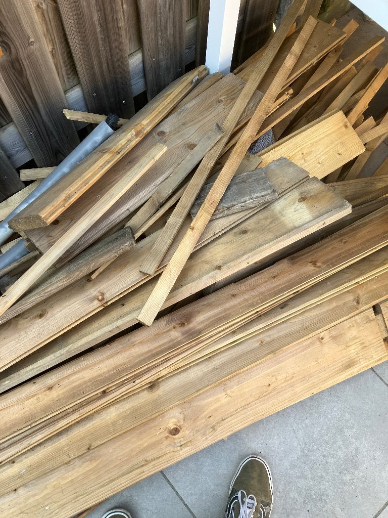 Geïmpregneerd tuinhout, Ophalen, Gebruikt, Minder dan 180 cm, Planken