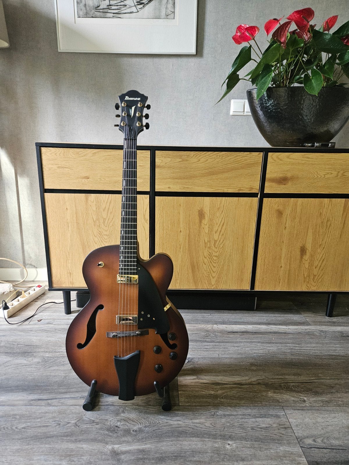 Ibanez afc 95, Ophalen, Zo goed als nieuw, Hollow body, Ibanez