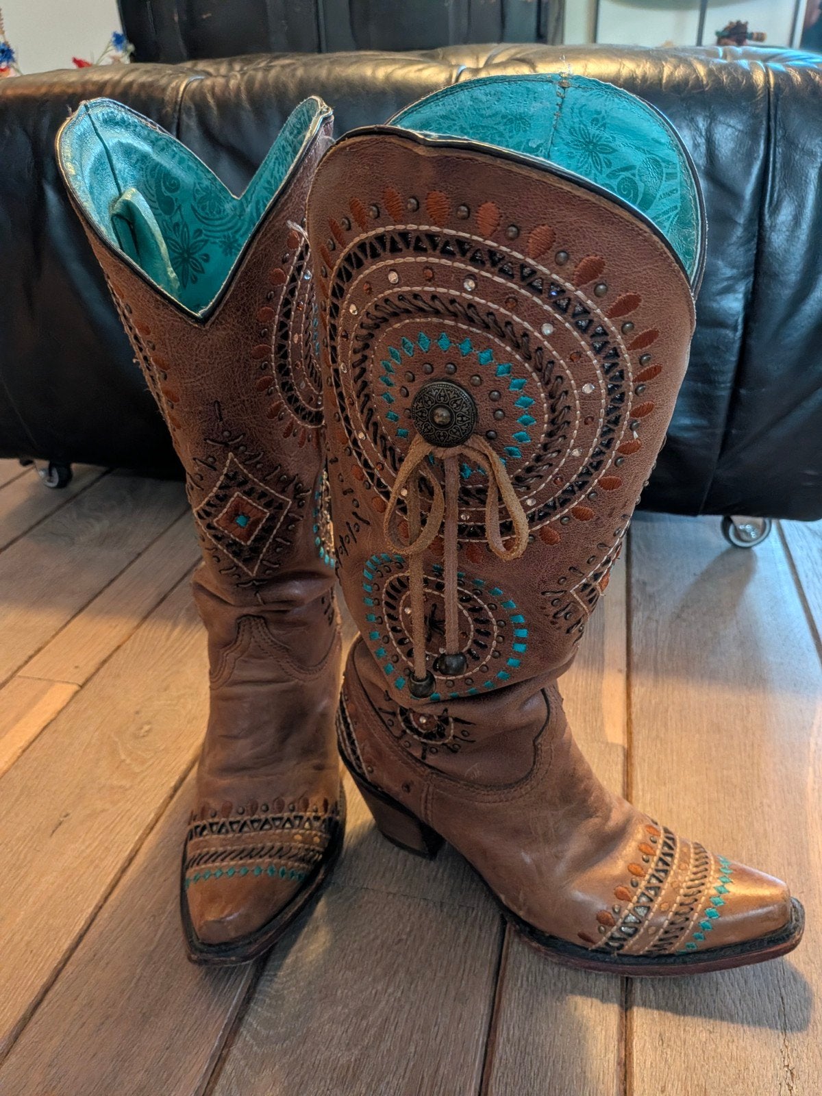 Corral  Dames cowboy laarzen 7 M is ongeveer 38,5 voor €50, Ophalen, Hoge laarzen, Bruin, Corral