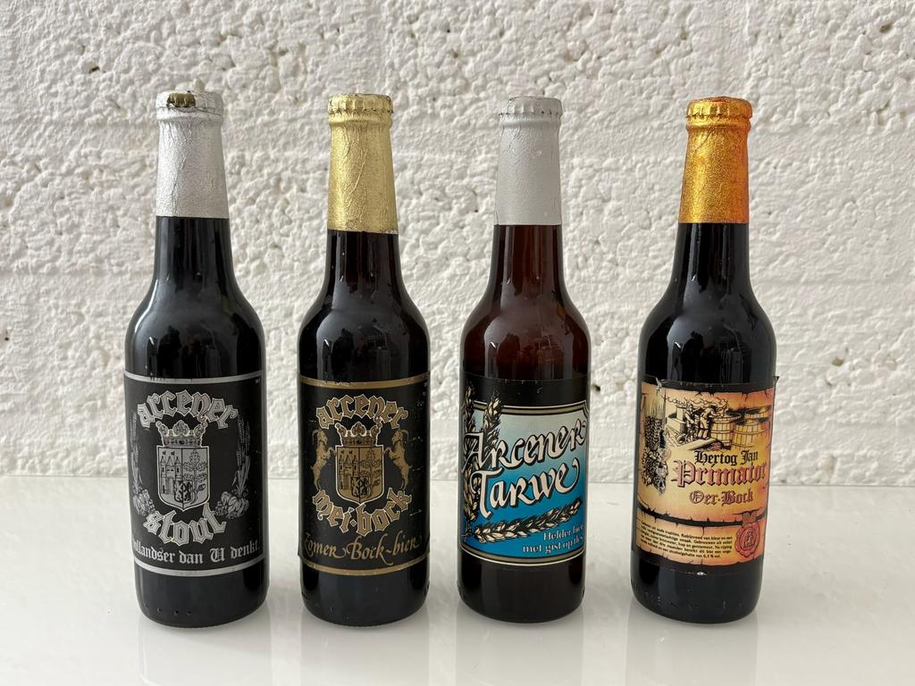 Oude volle Arcener/Hertog Jan bieren, Ophalen of Verzenden, Zo goed als nieuw, Flesje(s), Hertog Jan