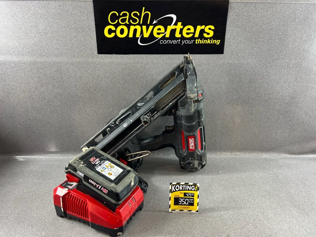 Senco Fusion F-15XP Spijkertacker | accu, lader | 391574, Ophalen of Verzenden, Gebruikt, Tacker/nietmachine, Overige merken