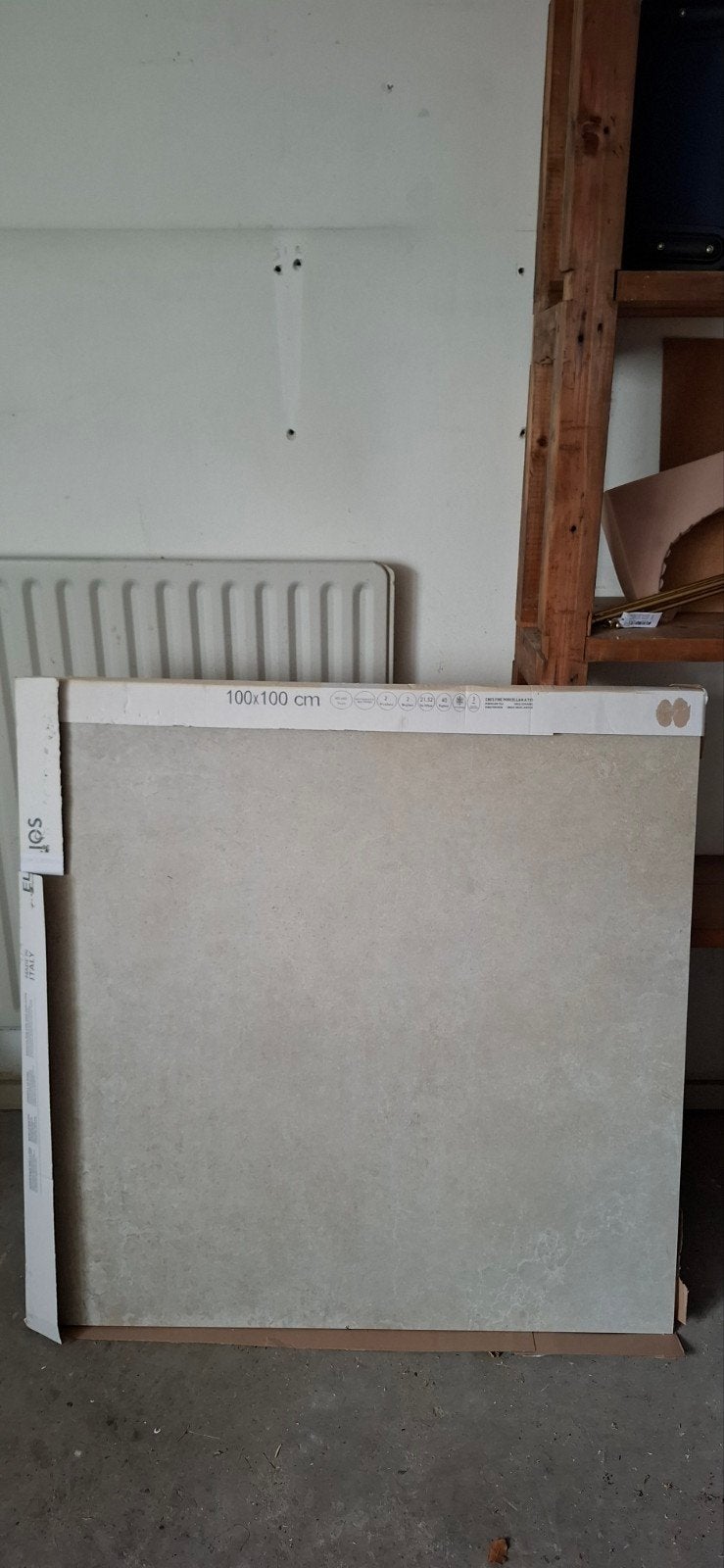 Elios Vloertegel 100x100 cm Beige/Grijs (Nieuw), Ophalen, 60 cm of meer, Nieuw, Minder dan 5 m²