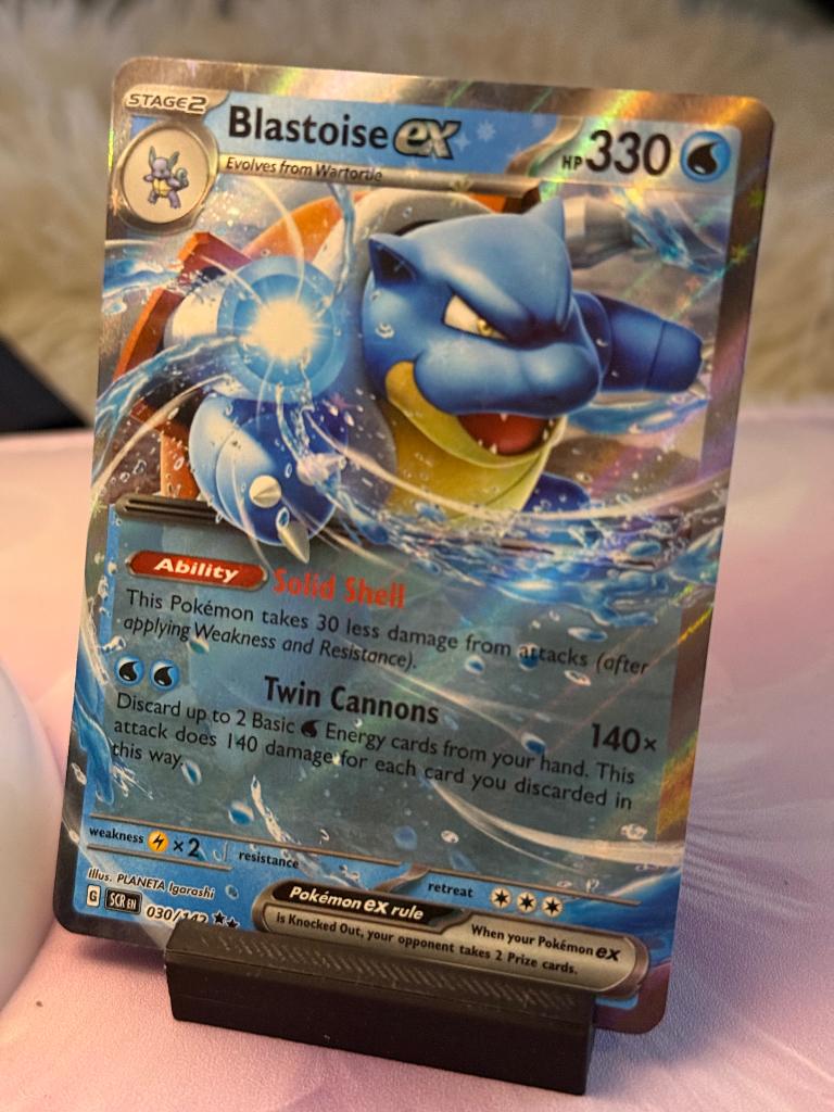 Pokemon blastoise ex 30/142, Verzenden, Nieuw, Losse kaart, Foil